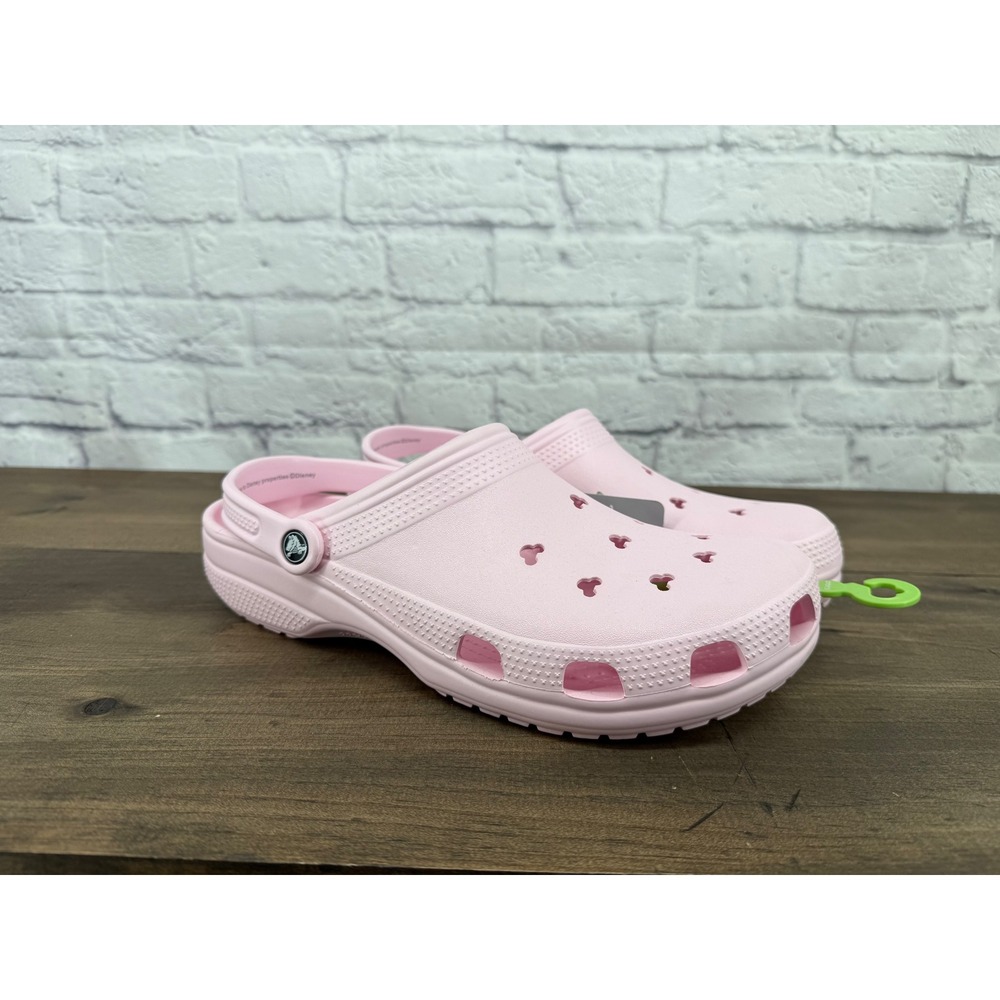 Disney Parks Mickey Mouse Crocs Clog Pink Mens 13 Womens 15 New with Tags